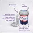 thumbnail image 3 of Novadent Dentures Cleaner Soaking Bath \u2013 Cleaning Container for Dental Appliances‘ Solution (With Day Reminder), 3 of 6