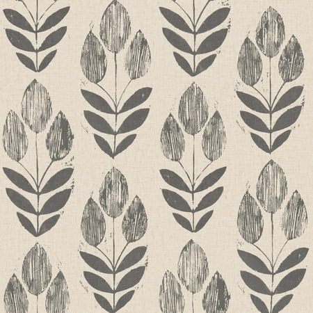 American Folk Art Wallpaper - NuWallpaper Folk Tulip Peel & Stick Wallpaper
