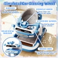 thumbnail image 3 of WonderStone 6 in 1 Baby Walker, Height-Adjustable Push Walker with Music & Light Toys, Baby Bouncer & Activity Center for Boys and Girls 6-18 Months (Blue), 3 of 10