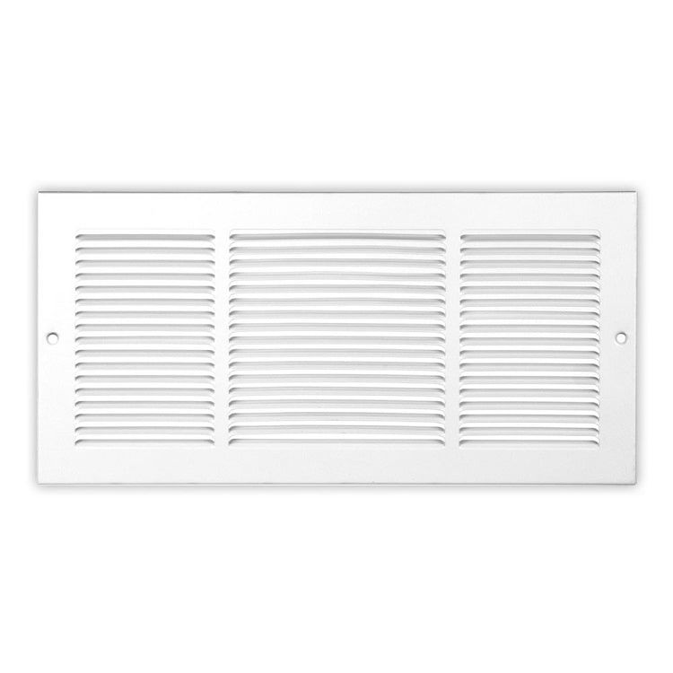 24 x 8 Return Air Grille w/ 1/3 Spacing, White Shoemaker 103324X8