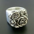 thumbnail image 2 of K-KED Gorgeous Flower 925 Women's Silver Ring Delicate Jewelry Party Ring Size 6-10-8, 2 of 8