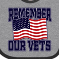 thumbnail image 4 of Inktastic Veteran Remember Our Vets Boys or Girls Baby Bib, 4 of 4
