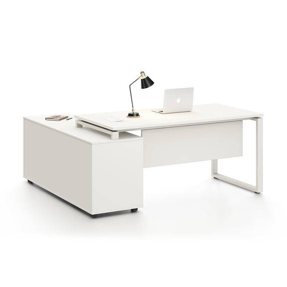 Escritorio Ejecutivo Mundo In Zadar Blanco 180x160x75 cm Diseño Moderno Estructura ECO E1