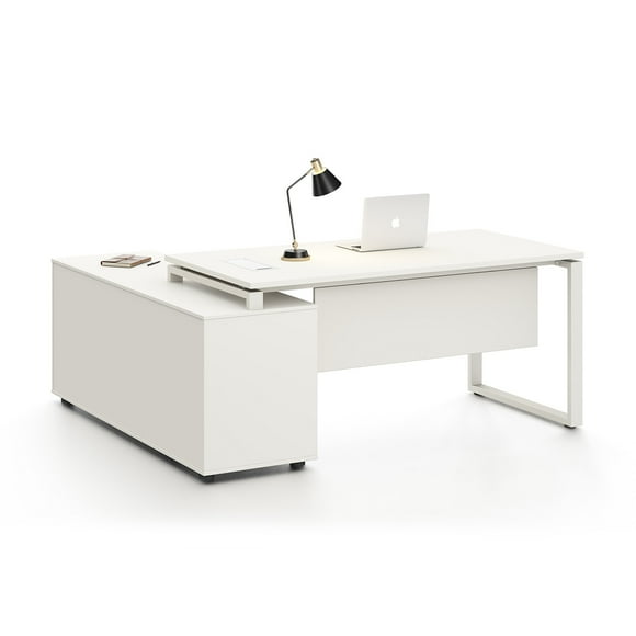 Escritorio Ejecutivo Mundo In Zadar Blanco 180x160x75 cm Diseño Moderno Estructura ECO E1