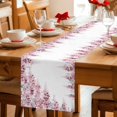 thumbnail image 5 of Pink Wisteria Table Runner 72 Inches, Sprinng Summer Pastoral Flowers Botanical Bed Runner Dresser Scarves Tabletop for Indoor Outdoor Parties/Ceremony/Banquet, 16" x 72", 5 of 9