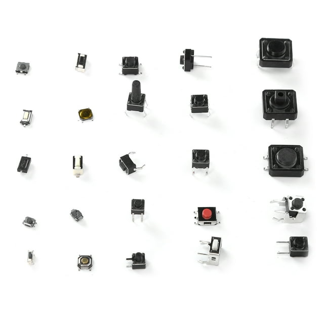 Interruptor de botón, interruptores de botón pulsador táctiles, microinterruptor de botón pulsador momentáneo diseñado para la perfección