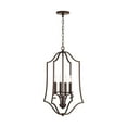 thumbnail image 4 of Capital Lighting 539541 Cameron 4 Light 18" Wide Taper Candle Pendant - Nickel, 4 of 7