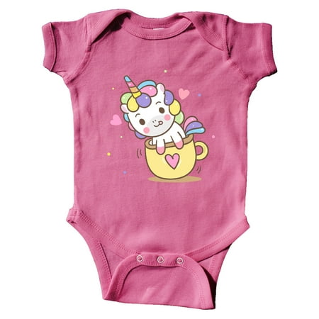

Inktastic Teacup Unicorn Gift Baby Boy or Baby Girl Bodysuit