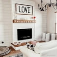 thumbnail image 2 of Forte Steel Mesh Screen Non Reflective 80048 40" Recessed Electric Fireplace, 2 of 11