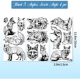 thumbnail image 3 of 3Pcs Vintage Fox Furniture Transfer 6x12inch Black and White Fox Flowers Rub on Transfer Self-Adhesive Wall Art Decals for Bedroom Living Room Desk Table Decoration, 3 of 7