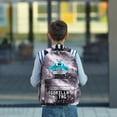 thumbnail image 3 of Conjunto de tres piezas de mochilas escolares para estudiantes masculinos y femeninos, estuche para lápices del Campus, bolsas de lona, mochila de gran capacidad, 3 of 3