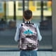 thumbnail image 3 of Conjunto de tres piezas de mochilas escolares para estudiantes masculinos y femeninos, estuche para lápices del Campus, bolsas de lona, mochila de gran capacidad, 3 of 3