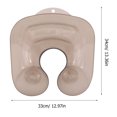 thumbnail image 2 of USHOBE Repose-Nuque de Salon pour Salon de Coiffure PVC Gris Foncé 1Pcs, 2 of 8
