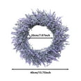 thumbnail image 3 of Eucalyptus and Lavender Wreath for Front Door - 15.75 Inch Artificial Greenery Wreath for Porch, Home & Farmhouse Decor, All-Season Outdoor/Indoor Wreath (Purple), 3 of 8