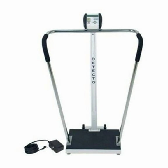 Detecto 6855-AC 18 x 14 in.  600 x 0.2 lbs x 0.1 kg Platform AC Adapter Digital Bariatric Scale