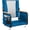 Blue, variant on Extra Wide Stadium Seats with Back Support, Bleacher Chairs with High Back and Cushion, Padded Portable Fording Bleacher Seat with Armrests, Cup Holder and Storage Pockets (Black)