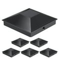 thumbnail image 1 of Miangastore Caps for Fence Railing Black for Homeowners 6Pcs 3.5X3.5X1.2In, 1 of 8