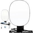 thumbnail image 2 of Suction Cup Shaving Mirror with Razor Keep, 11.4 x 8.7 in Wall Mounted Shaving Mirror with Shelf, Rotatable, Damage-Free, Easy Install, Clear Image for Bathroom, 2 of 7
