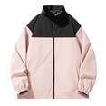 thumbnail image 1 of LOVZFMLL Jackets for Men Man Leisure Solid Color Outdoors Long Sleeves Mountaineering Suit Loose Coat, 1 of 3