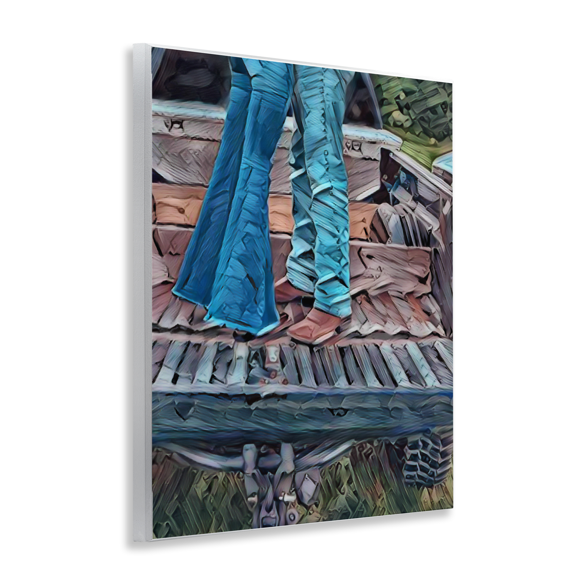Truck Bed Kisses Wall Plaque Art, design by Jesse Keith
