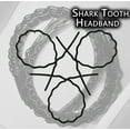 thumbnail image 2 of Melissazuly Resin Sharks Tooth Bandana Headband in Zigzag, Black, 3 ct, 2 of 6