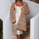 thumbnail image 4 of Abrigo De Invierno Cálido para Mujer, Chaqueta Acolchada A Prueba De Viento, Parka Larga para Exteriores, Chaqueta Gruesa Acolchada con Capucha De Piel Sintética, Abrigo De Invierno De Piel para, 4 of 6