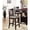 Brown, variant on Of 2 Dining Chairs, Brown Upholstery, Solid Wood Counter Height, Charming Height Room Upholstered Cushion,