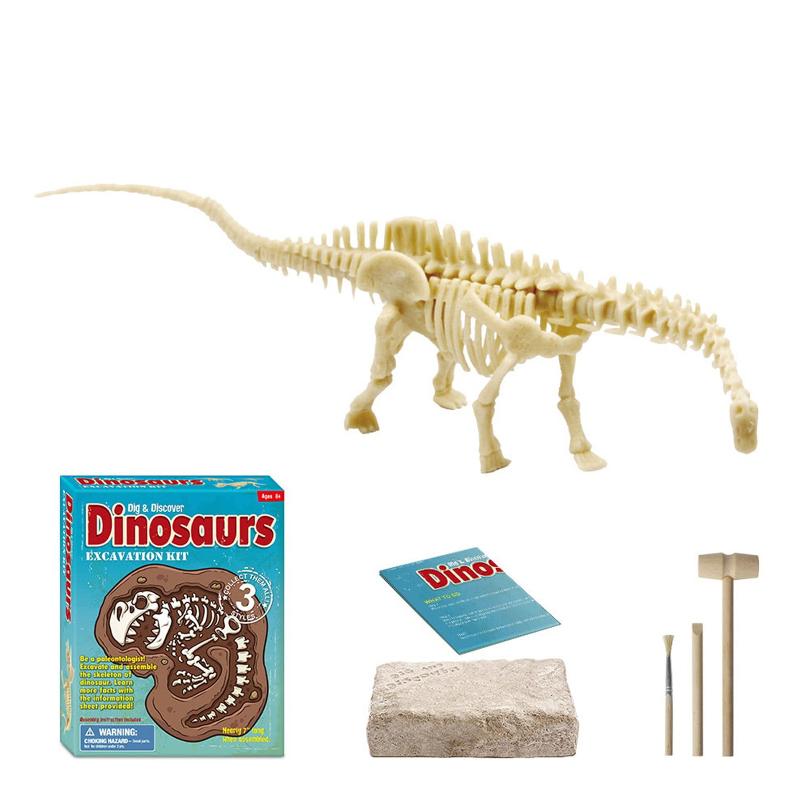 4pcs/set Dinosaur Toys Fossil Skeleton Simulation Model Set Mini Educational Kid