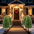 thumbnail image 6 of Artificial Christmas Pine Tree Stake with Realistic Cedar Branches and Pine Cones for Outdoor Yard, Porch, Pathways, and Garden Holiday Decoration, 6 of 6