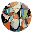 thumbnail image 2 of Designart "Boho Pastels A Pastel Artwork I" Minimalism Metal Round Art Living Room, 2 of 5