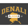 thumbnail image 2 of Elevation 7573 Denali Alaska Adult Charcoal Crew Neck Short Sleee Tee-Small, 2 of 2