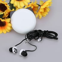 Cat Ear Kids Headphones Cartoon Earphones Earbuds Wired with Case Baby Travel Black