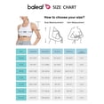 thumbnail image 3 of BALEAF Women's Modest Swim Bra Full Coverage Athletic Padded Bikini Bra Top Upf50+ White 34, 3 of 8