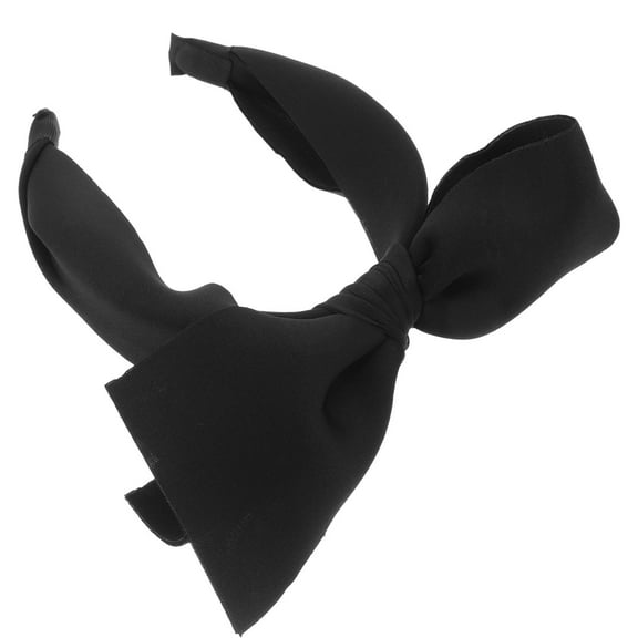 PTOOTP Black Large Bow Headband Comfortable Hair Accessory for Women and Girls All Hair Types