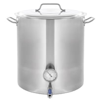 CONCORD Stainless Steel Home Brew Kettle Stock Pot (Weldless Fittings) (30 QT/ 7.5 Gal)