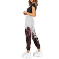 thumbnail image 4 of Youmylove Women Pants Trousers Pocket Trouser Sweatpants Printed Comfy High Waist Workout Lounge Casual Joggers Pants Simple Workout Running Lounge Clothes, 4 of 6