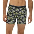 thumbnail image 2 of Men'S Boxer Briefs, Bike Pattern Shiny Soft And Breathable Mens Underwear Boxer Briefs With Widen Waist, 2 of 2