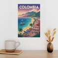 thumbnail image 3 of Retro Vintage City Travel Poster of Santa Marta with Historic Streets And Classic Details Print Poster, 3 of 8