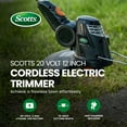 thumbnail image 2 of Scotts 20 Volt 12 Inch Cordless String Trimmer with Fast Charger Included, 2 of 11