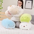thumbnail image 2 of Soft Animal Cartoon Pillow Cushion Cute Fat Dog Cat Dinosaur Penguin Pig Frog Plush Toy Pillow Birthday Gift For Girls And KidsFrog90CM Deng Xun unisex, 2 of 2