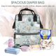 thumbnail image 5 of Disketp Goose and Doodle Flowers Mochila de Pañales de Gran Capacidad con Múltiples Bolsillos, Mochila de Viaje Multifuncional para Bebé, Unisex, Moderna y Resistente, 5 of 6