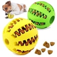 thumbnail image 1 of Pelotas Grandes de Goma LISAPRO Verde y Amarillo Resistentes a Mordeduras para Mascotas, 1 of 8