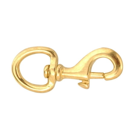 

Campbell T7620334 Swiveling Bolt Snap Solid Bronze Polished 1-1/4 Round Eye 19/32 Opening 4-3/4 Length 120 lbs Working Load Limit