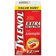 McNeil Tylenol Pain Reliever/Fever Reducer, 225 ea
