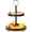 2 tier-brown, variant on Wood Tiered Tray - 2-Tiered Farmhouse Serving Tray with Metal Handle for Kitchen Counter or Living Room Table