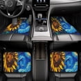 thumbnail image 6 of Xecao Sunflower Starry Night Vibes Print Car Foot Mat Set of 4 Pieces Neoprene All-Weather Dust-Proof Stain-resistantCar Interior Decorative mats Non-Slip Mats, 6 of 6