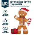 thumbnail image 5 of Joyfy 8 FT Christmas Inflatables Gingerbread Man Outdoor Decorations,Gingerbread Man with Candy Cane Blow Ups Yard with Built-in LEDs for Holiday Party Garden Lawn Decor, 5 of 8