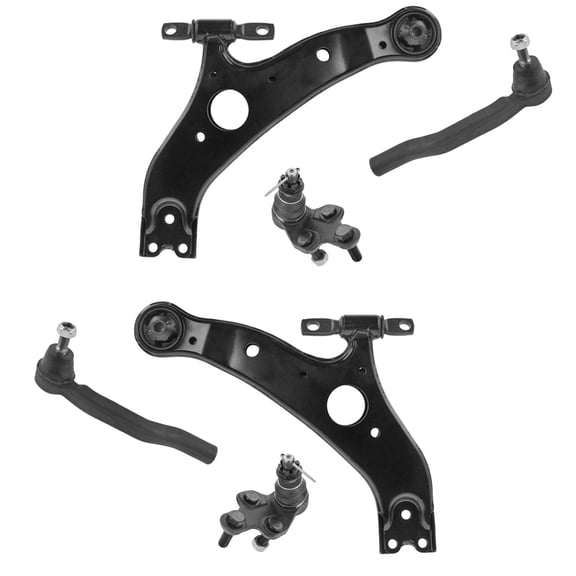 TRQ 6 pc Steering & Suspension Kit Control Arms Ball Joints Sway Bar End Links PSA85889