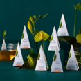 thumbnail image 3 of Tea Forte Demoiselle Premium Tea Petite Presentation Box, Tea Sampler Gift Set, 10 Count, 1 of Each Variety Individually Wrapped Handcrafted Pyramid Infuser Bags, 3 of 9