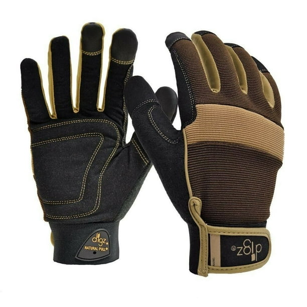 DIGZ Digz Men's Large Gardening Fabric Gloves